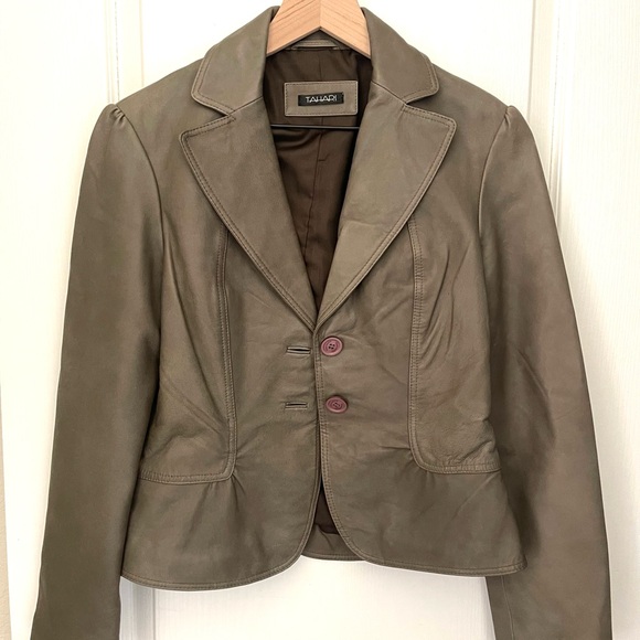 Tahari Jackets & Blazers - Tahari Women's Leather Jacket